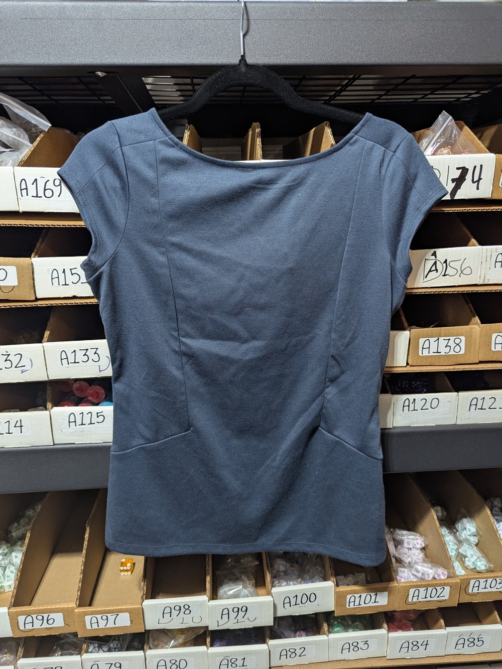 The Limited Slate Blue Cap Sleeve Ponte Top Tunic Small